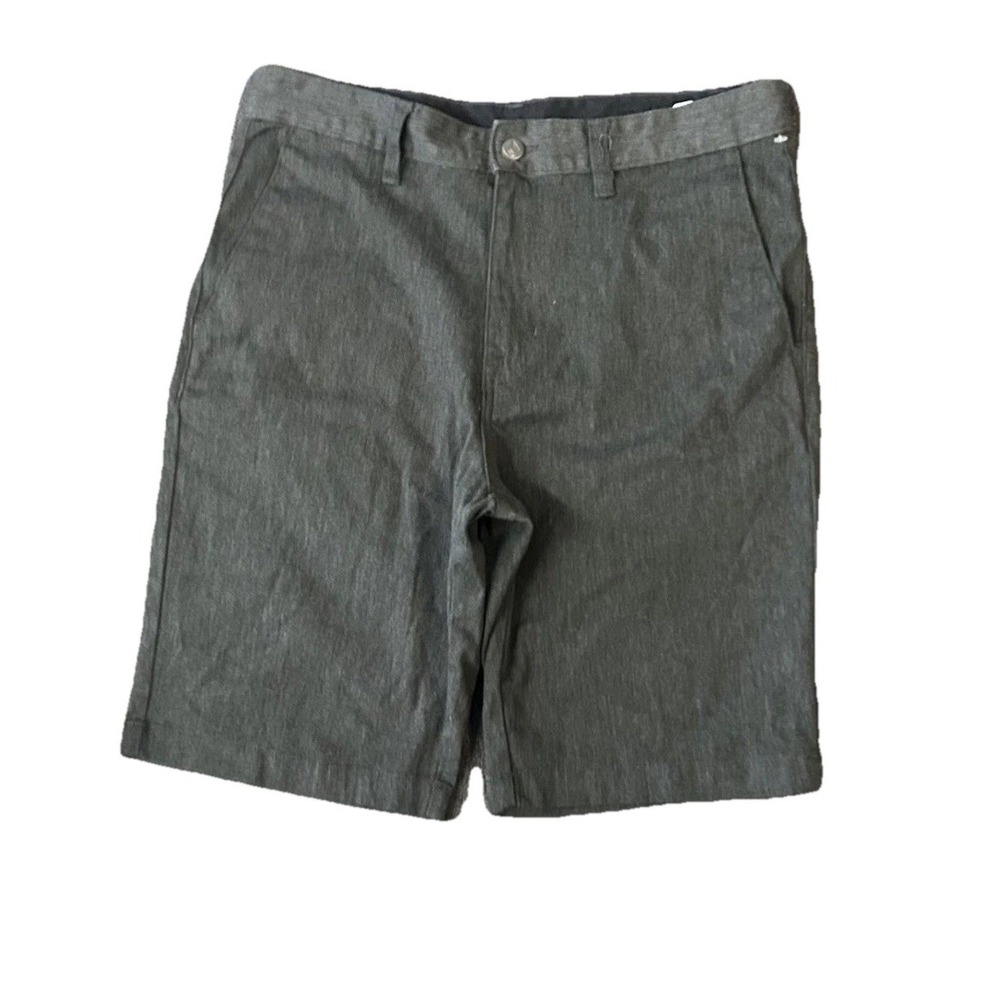 Volcom Frickin Modern Fit Shorts Mens 32 Charcoal Grey Heather Chino Skate